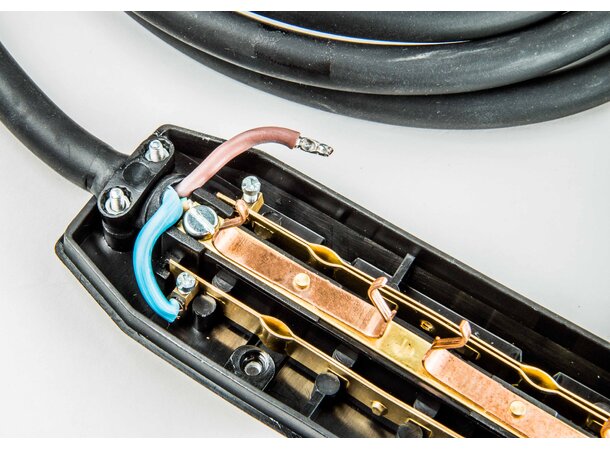 FS Strømkabel 0,5m 3x1,5mm m/3 v forg.